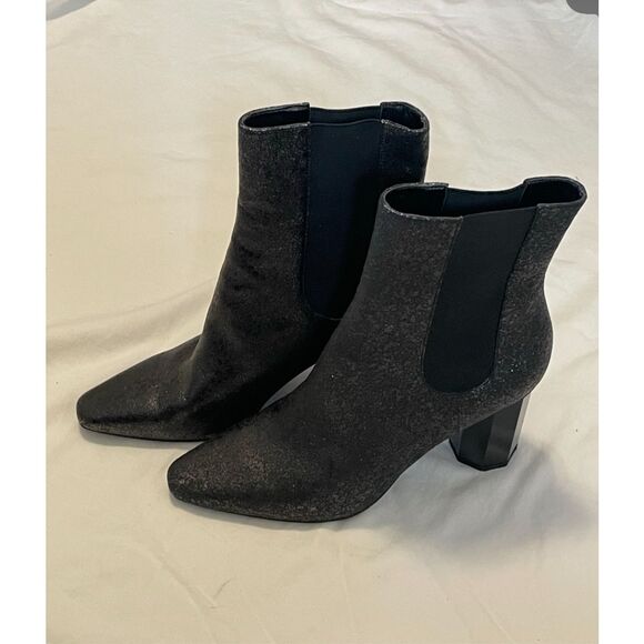 Donald Pliner Womens Laila Booties Silver Glitter 8.5 - Picture 10 of 10